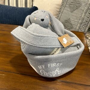 NWT My First Easter Basket Pillow & Blanket So Soft bunny
